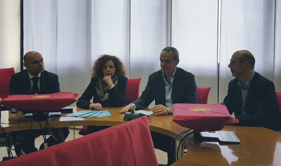Foto della conferenza stampa di presentazione del Career Day e UnicasOrienta